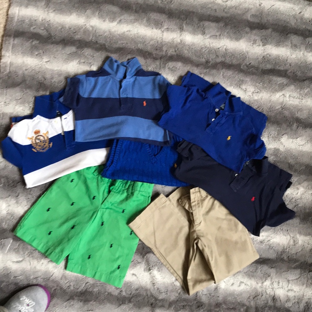 Boys size 6 lot of Ralph Lauren summer clothes
